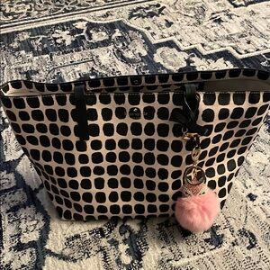 EUC Authentic Kate Spade Black and Cream Tote Bag